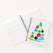 Farbige Weihnachtsbaumfarbe Notizblock (Innenseite)