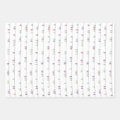 Farbige Weihnachtsbeleuchtung - Geschenkpapier Set (Vorderseite 3)