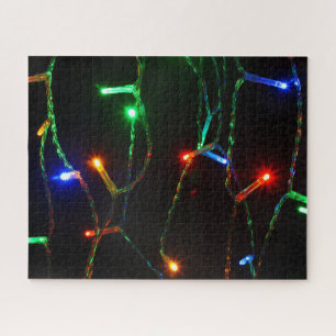 Farbige Weihnachtsbeleuchtung Puzzle