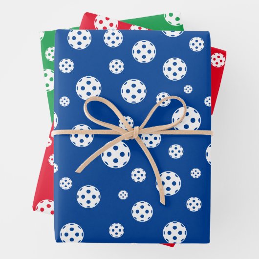 Farbige Weihnachtsblätter Geschenkpapier Set (Beispiel)