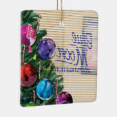 Farbige Weihnachtsbüros Kunst Keramikornament (Rechts)