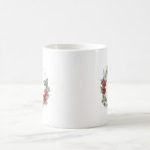 Farbige Weihnachtsfeiertage-Blume Kaffeetasse (Mittel)