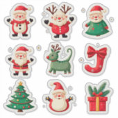 🎄 Farbige Weihnachtsfreude Aufkleber Set Home Sty (Vorderseite)