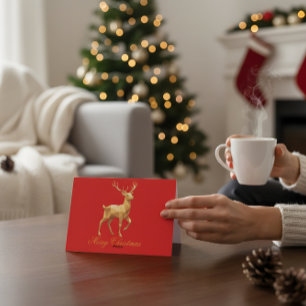 Farbige Weihnachtsgrußkarte für alle Stile Dankeskarte