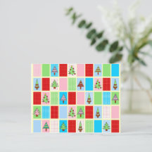 Farbige Weihnachtskarte