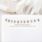 Farbige Weihnachtsleuchte - Familienname (Insitu)