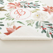 Farbige Weihnachtsmuster-Blume Sherpadecke (3/4)