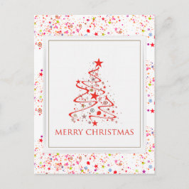 Farbige Weihnachtspostkarte Feiertagspostkarte