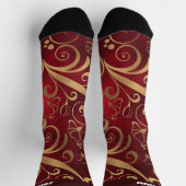 Farbige Weihnachtssocken mit Namen Socken (Oben)