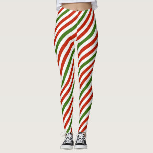 Farbige WeihnachtsStreifen Leggings