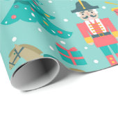 Farbige Weihnachtssymbole Geschenkpapier (Rolleneckpunkt)