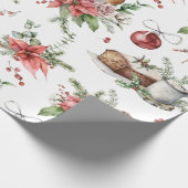 Farbige Weihnachtssymbole Geschenkpapier (Ecke)