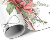 Farbige Weihnachtssymbole Geschenkpapier (Rolleneckpunkt)