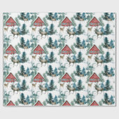 Farbige Weihnachtssymbole Muster 3 Geschenkpapier (Flach)