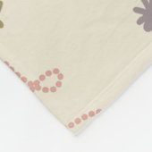 Farbige Weihnachtssymbole veränderbarer Hintergrun Fleecedecke (Ecke)