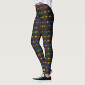 Farbige Weihnachtsweihnachtssaite Leggings (Links)