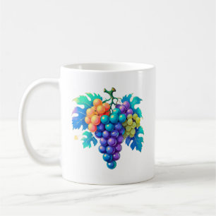Farbige Weintrauben Kaffeetasse