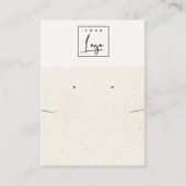 Farbige, weiße Logos mit Necklace-Display Visitenkarte (Vorderseite)