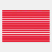 Farbige, weiße Streifen und karierte Farbmuster Geschenkpapier Set (Vorderseite 3)