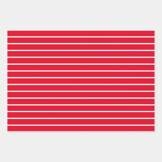 Farbige, weiße Streifen und karierte Farbmuster Geschenkpapier Set (Vorderseite 3)