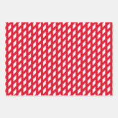 Farbige, weiße Streifen und karierte Farbmuster Geschenkpapier Set (Vorderseite)