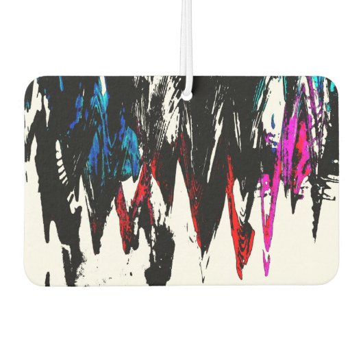 Farbige Wellen Autolufterfrischer (Vorderseite)