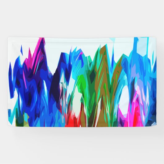 Farbige Wellen Banner (Horizontal)