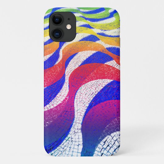 Farbige Wellen Case-Mate iPhone Hülle (Rückseite)