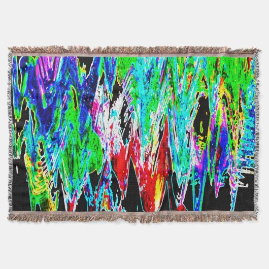 Farbige Wellen Decke (Vorderseite)