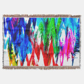 Farbige Wellen Decke (Vorderseite)