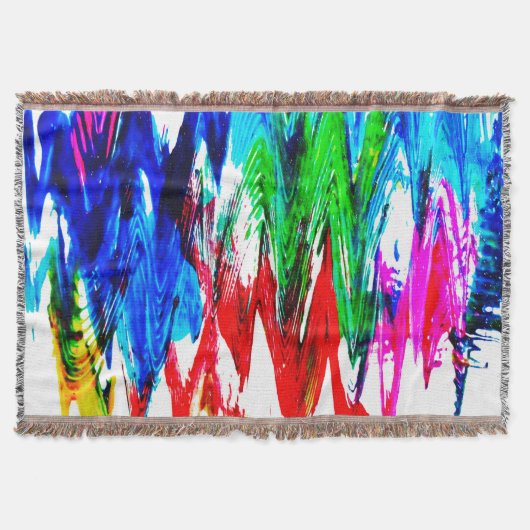 Farbige Wellen Decke (Vorderseite)