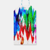 Farbige Wellen Geschenkanhänger (Rückseite)