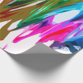 Farbige Wellen Geschenkpapier (Ecke)