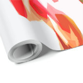 Farbige Wellen Geschenkpapier (Rolleneckpunkt)