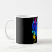 Farbige Wellen Kaffeetasse (Links)