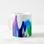 Farbige Wellen Kaffeetasse (Vorderseite Links)
