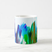 Farbige Wellen Kaffeetasse (Mittel)