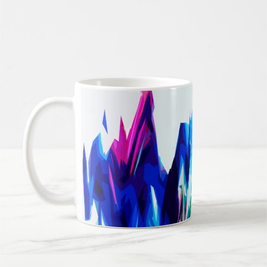 Farbige Wellen Kaffeetasse (Links)