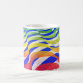 Farbige Wellen Kaffeetasse (Mittel)
