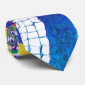 Farbige Wellen Krawatte (Gerollt)