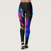 Farbige Wellen Leggings (Rückseite)