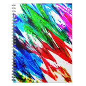 Farbige Wellen Notizblock (Vorderseite)