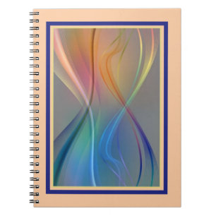 farbige Wellen Notizblock
