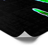 Farbige Wellen Poster (Ecke)