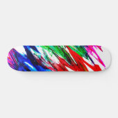 Farbige Wellen Skateboard (Horizontal)