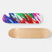 Farbige Wellen Skateboard (Horizontal)