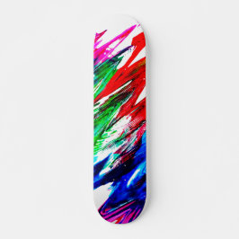 Farbige Wellen Skateboard