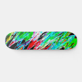 Farbige Wellen Skateboard (Horizontal)