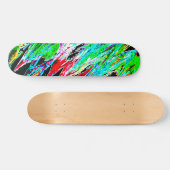 Farbige Wellen Skateboard (Horizontal)
