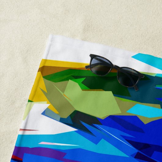 Farbige Wellen Strandtuch (Beispiel)